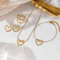 Women’s Hollow Heart Jewelry Set