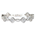Women’s Bracelet – CZ Zircon Stones & Rhodium Plated